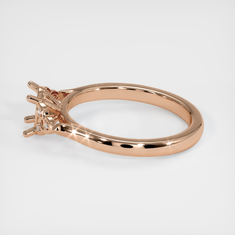 18K Rose Gold Accent Stones Ring Setting