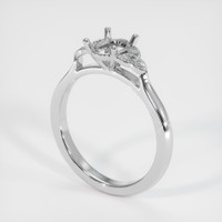 18K White Gold Accent Stones Ring Setting Video