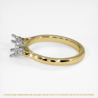 14K White & Yellow Accent Stones Ring Setting Image