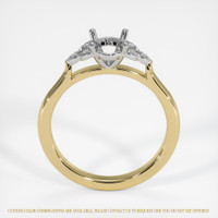 14K White & Yellow Accent Stones Ring Setting Image