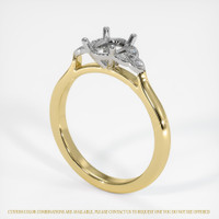 18K White & Yellow Accent Stones Ring Setting Video