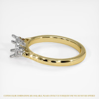 18K White & Yellow Accent Stones Ring Setting Image