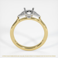 18K White & Yellow Accent Stones Ring Setting Image