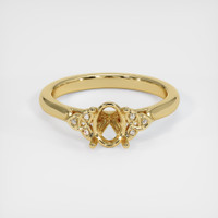 14K Yellow Gold Accent Stones Ring Setting Image
