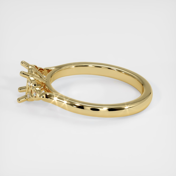 14K Yellow Gold Accent Stones Ring Setting