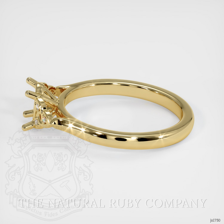 14K Yellow Gold Accent Stones Ring Setting