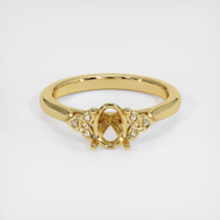 18K Yellow Gold Accent Stones Ring Setting Image