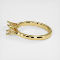 18K Yellow Gold Accent Stones Ring Setting Image