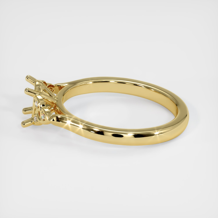 18K Yellow Gold Accent Stones Ring Setting