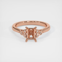 14K Rose Gold Accent Stones Ring Setting Image