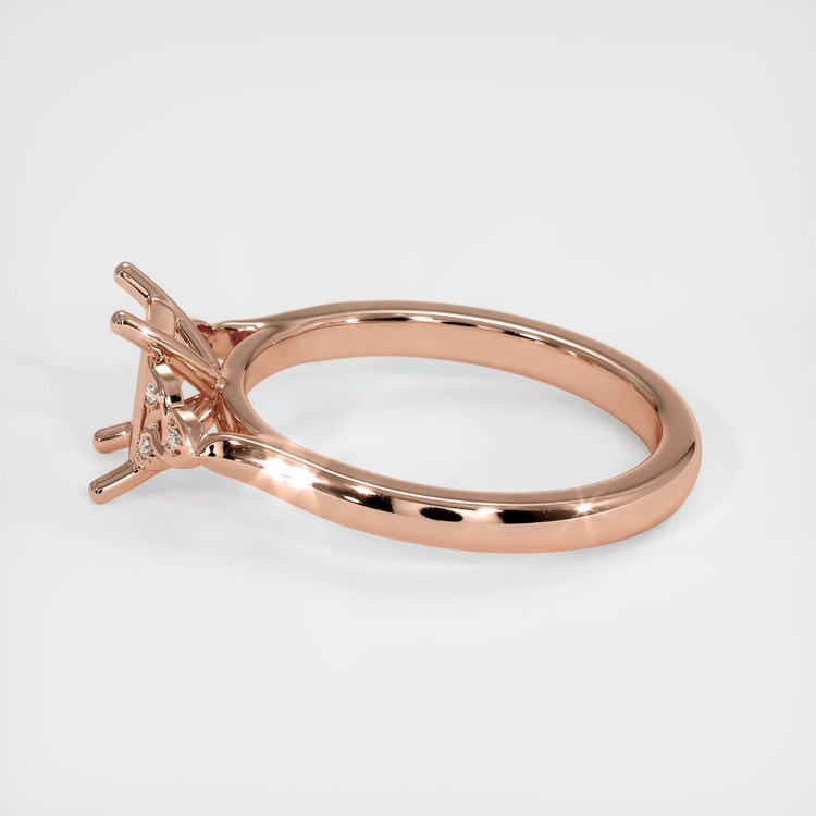 14K Rose Gold Accent Stones Ring Setting