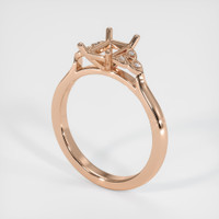 18K Rose Gold Accent Stones Ring Setting Video