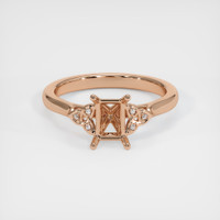 18K Rose Gold Accent Stones Ring Setting Image