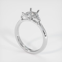 18K White Gold Accent Stones Ring Setting Video