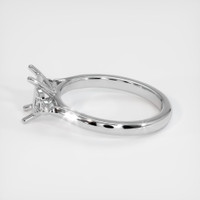 18K White Gold Accent Stones Ring Setting Image