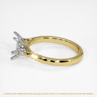18K White & Yellow Accent Stones Ring Setting Image