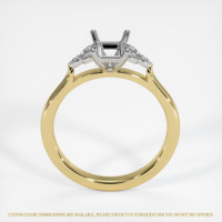 18K White & Yellow Accent Stones Ring Setting Image