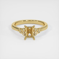 14K Yellow Gold Accent Stones Ring Setting Image
