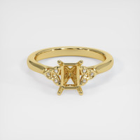 18K Yellow Gold Accent Stones Ring Setting Image