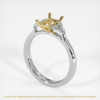 14K Yellow & White Accent Stones Ring Setting Video