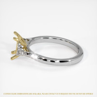 18K Yellow & White Accent Stones Ring Setting Image