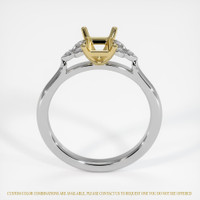 18K Yellow & White Accent Stones Ring Setting Image