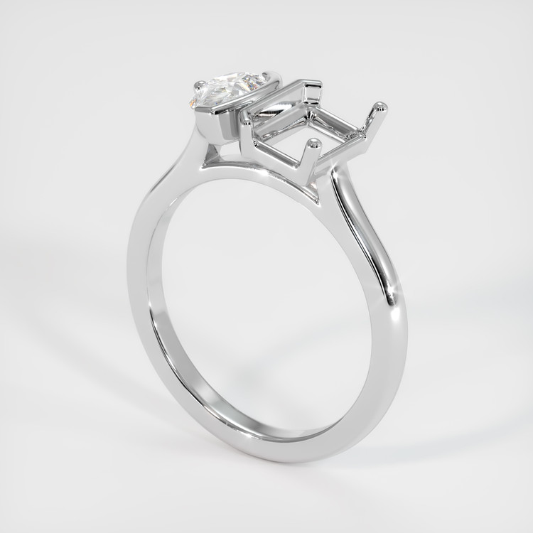 Platinum 950 Flush Set Ring Setting