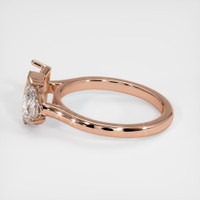 14K Rose Gold Flush Set Ring Setting Image