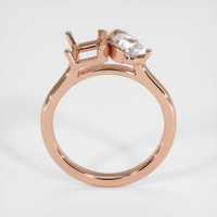 14K Rose Gold Flush Set Ring Setting Image