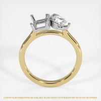 14K White & Yellow Flush Set Ring Setting Image