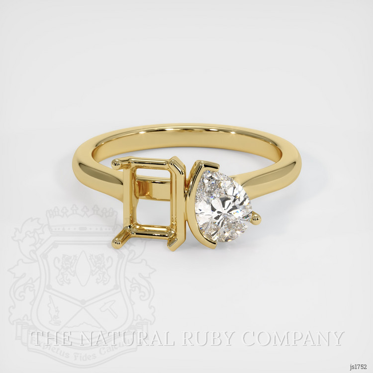 14K Yellow Gold Flush Set Ring Setting