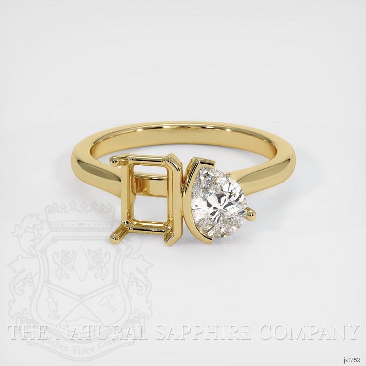 14K Yellow Gold Flush Set Ring Setting