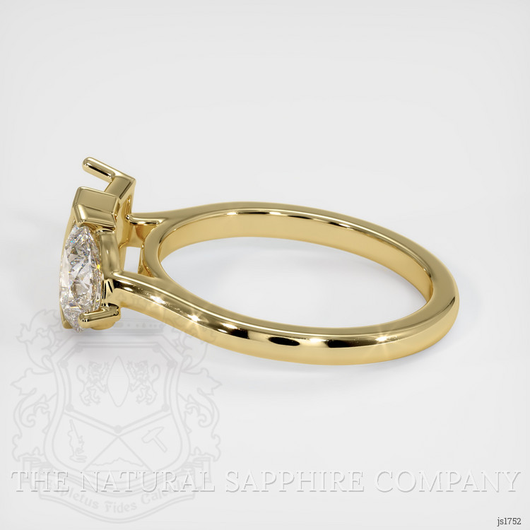 14K Yellow Gold Flush Set Ring Setting