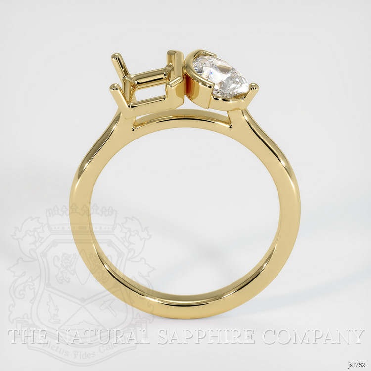 14K Yellow Gold Flush Set Ring Setting