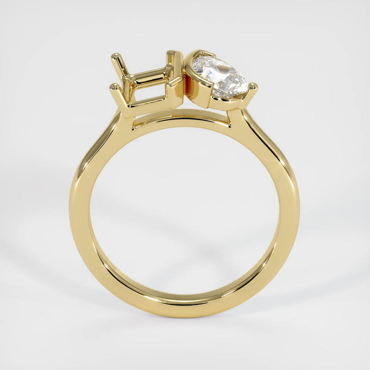 14K Yellow Gold Flush Set Ring Setting