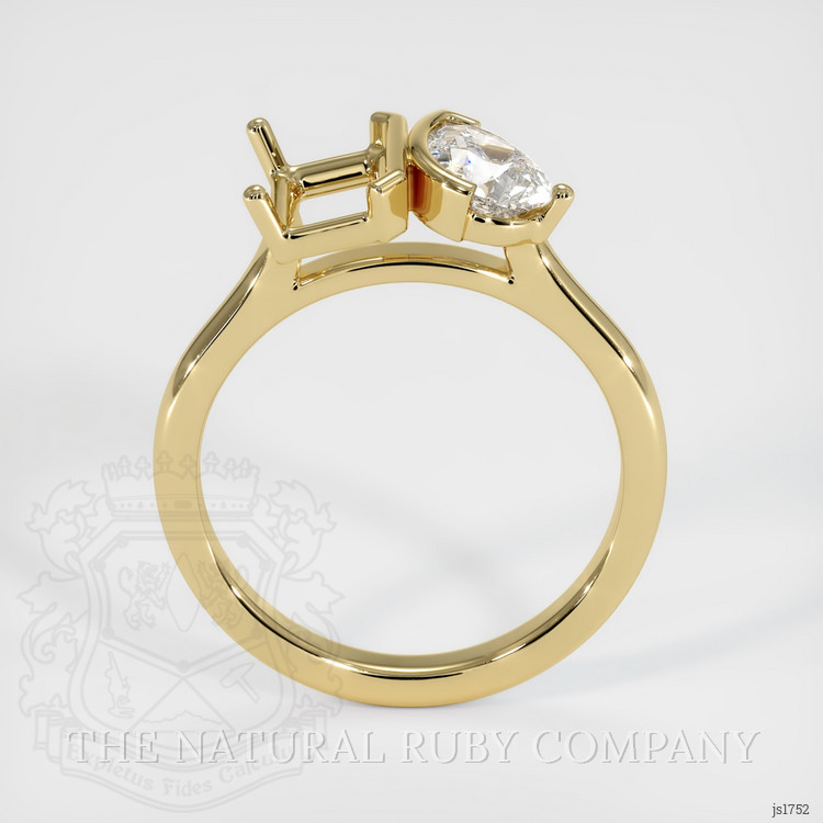 14K Yellow Gold Flush Set Ring Setting