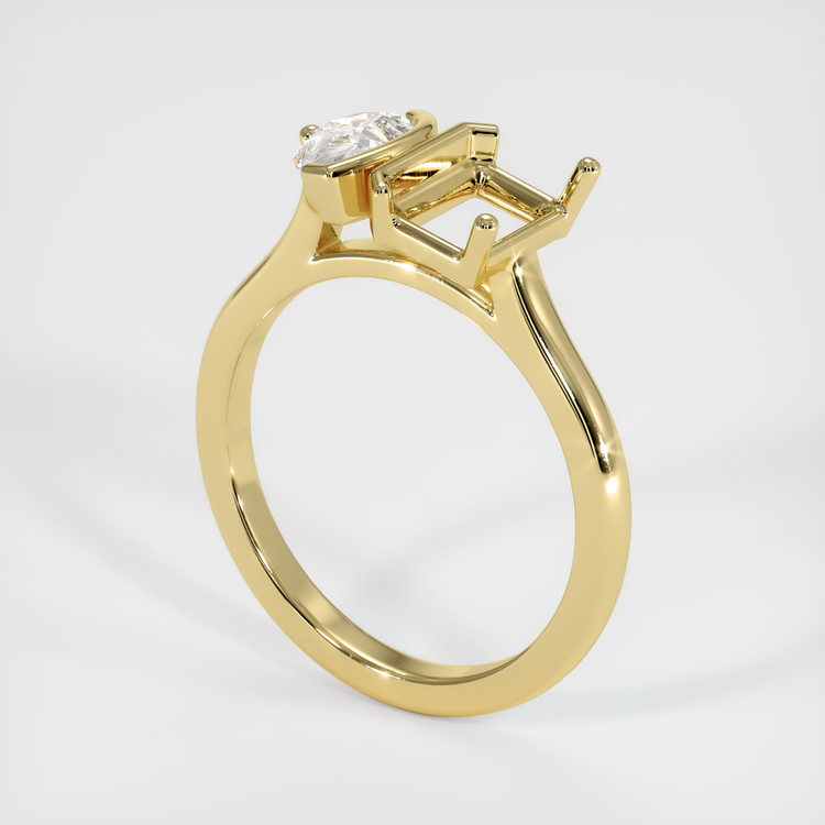 18K Yellow Gold Flush Set Ring Setting