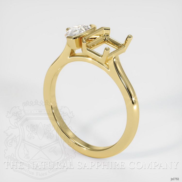 18K Yellow Gold Flush Set Ring Setting