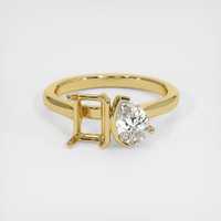 18K Yellow Gold Flush Set Ring Setting Image