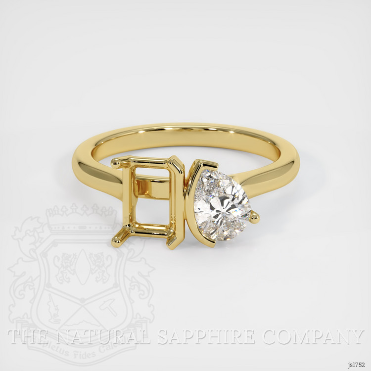 18K Yellow Gold Flush Set Ring Setting