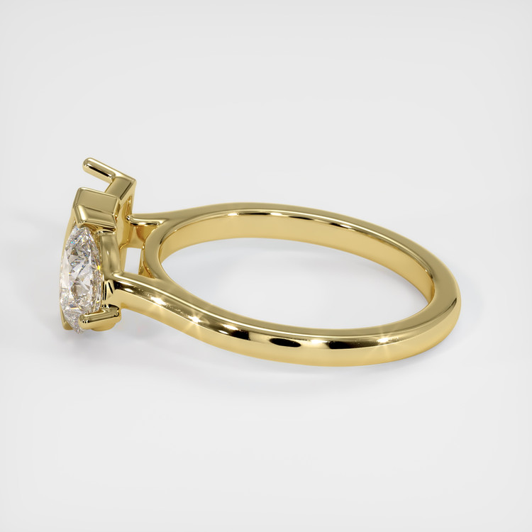 18K Yellow Gold Flush Set Ring Setting