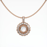 14K Rose Gold Antique Style Pendant Setting Video