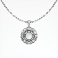 14K White Gold Antique Style Pendant Setting Video