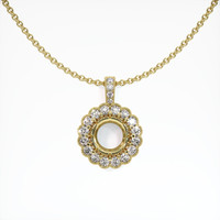 18K Yellow Gold Antique Style Pendant Setting Video
