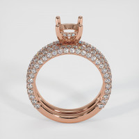 14K Rose Gold Pave Ring Setting Image