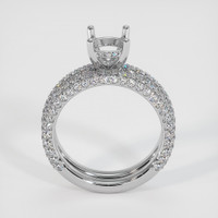 14K White Gold Pave Ring Setting Image