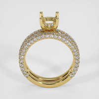 18K Yellow Gold Pave Ring Setting Image