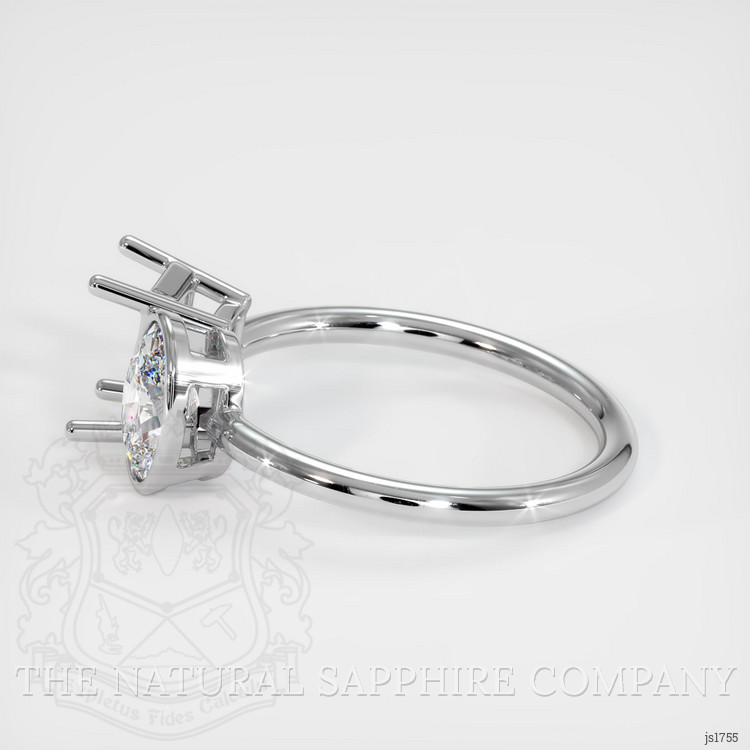 Platinum 950 Accent Stones Ring Setting