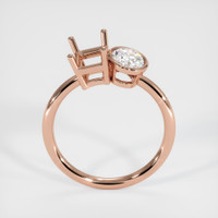 14K Rose Gold Accent Stones Ring Setting Image