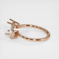 18K Rose Gold Accent Stones Ring Setting Image